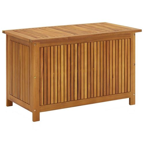 Boîte de rangement de jardin avec roues 60x50x58 cm Bois acacia vidaXL