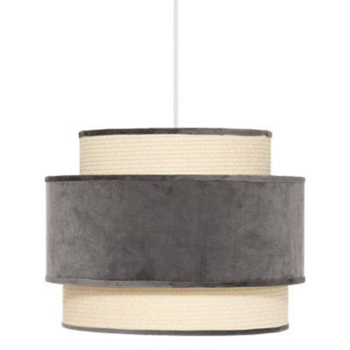  Lampe Suspension Design  Tika  38cm Gris