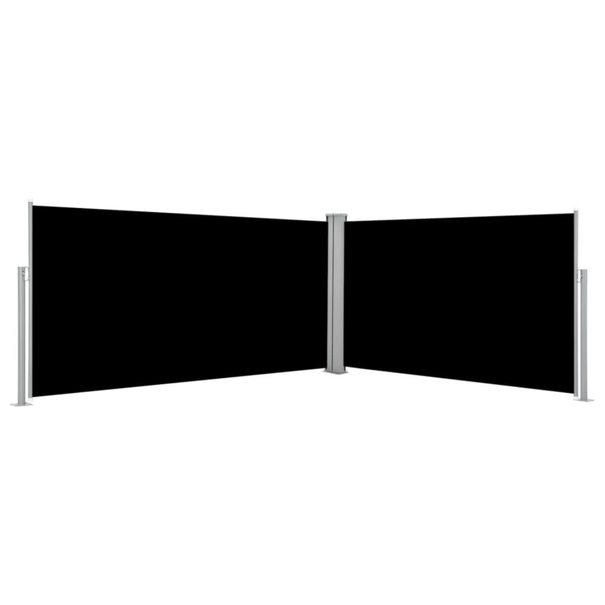 VIDAXL Auvent lateral retractable Noir 160 x 600 cm
