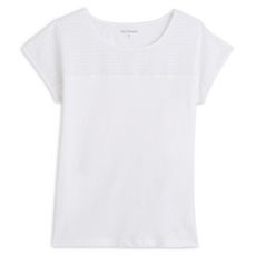IN EXTENSO T-shirt manches courtes blanc macrame femme (Blanc)