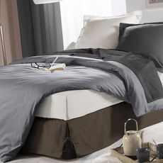 Cache Sommier  Sommina  90x190cm Taupe