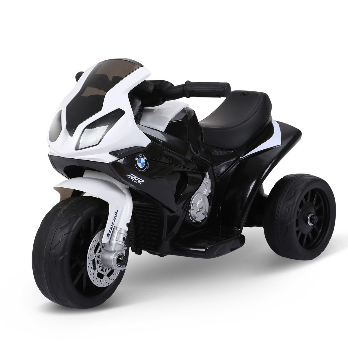 BMW Moto électrique pour enfants 3 roues 6 V 2,5 Km/h effets lumineux et sonores noir BMW S1000 RR