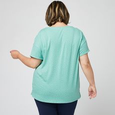 IN EXTENSO T-shirt manches courtes femme (Vert menthe)