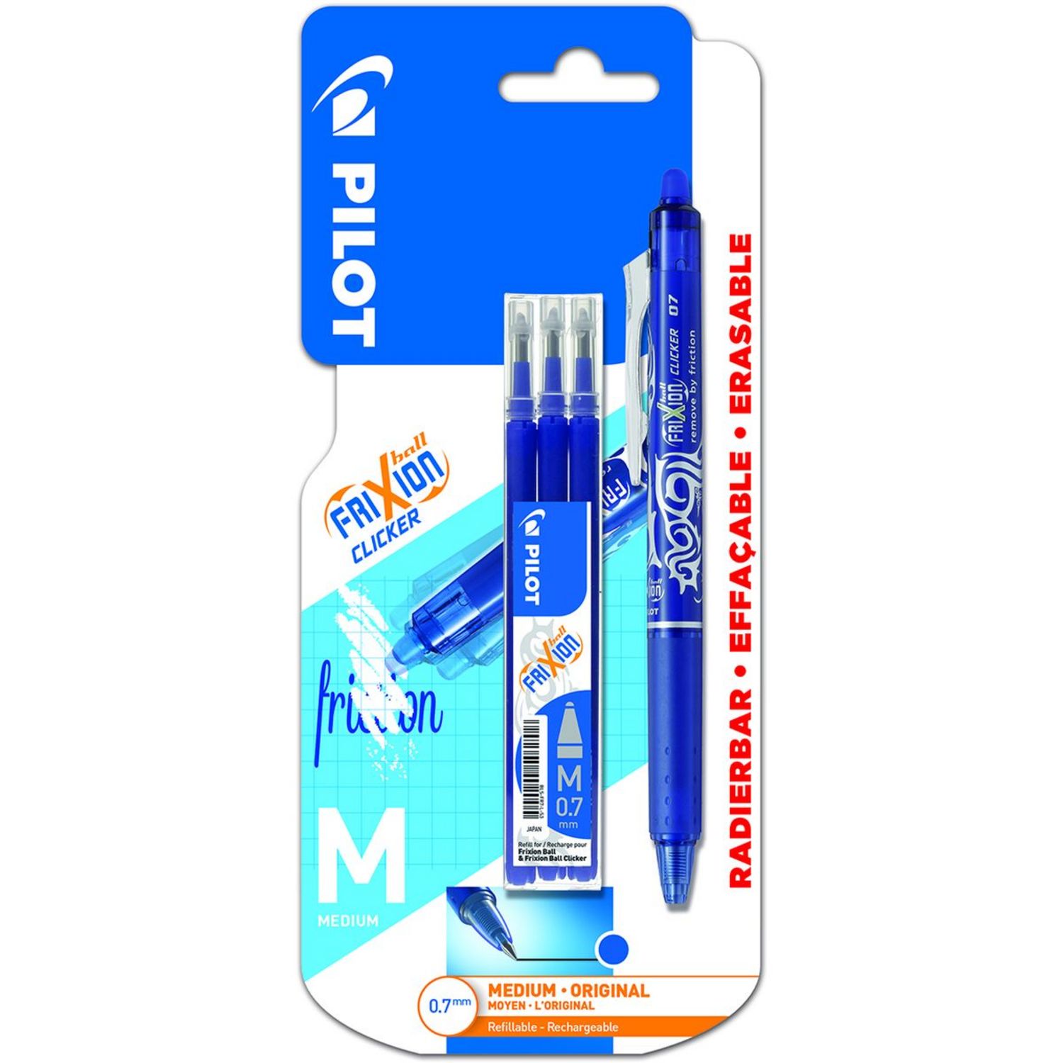 Lot stylos effaçables frixion 4 couleur pilot - Pilot