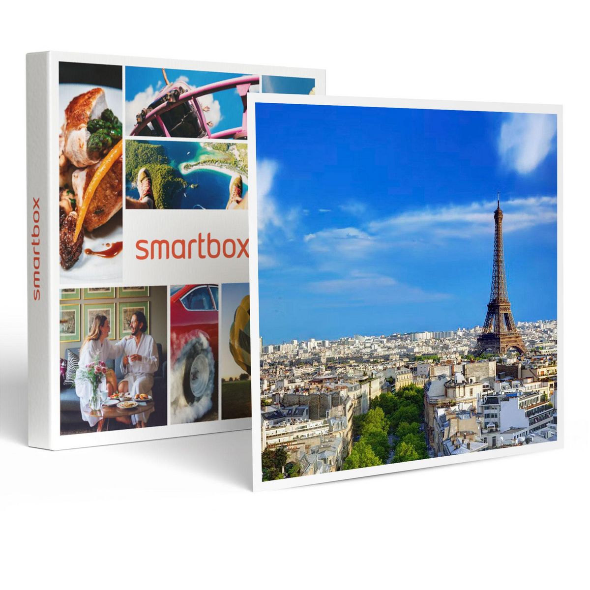Smartbox Accès au sommet de la tour Eiffel avec billet coupe-file et audio-guide pour 2 adultes et 2 enfants - Coffret Cadeau Sport & Aventure