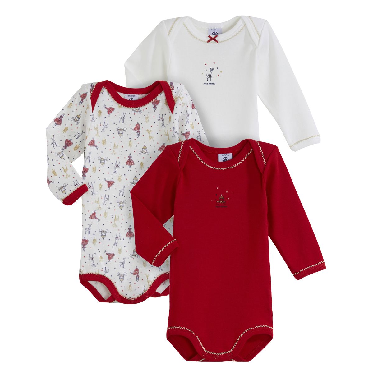 PETIT BATEAU Body manches longues b b pas cher Auchan