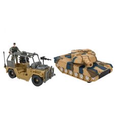 Globo Coffret militaire Tank et Jeep et accessoires 
