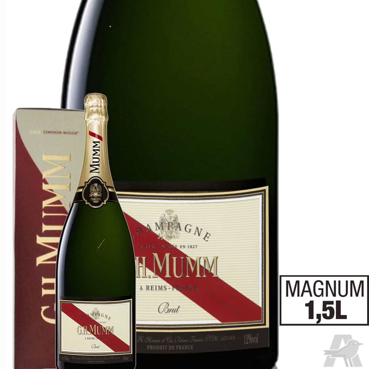 Magnum de Champagne brut Cordon Rouge Mumm® 1,5 L - Le Cadeau Français®