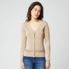 IN EXTENSO Gilet court or femme (Or)