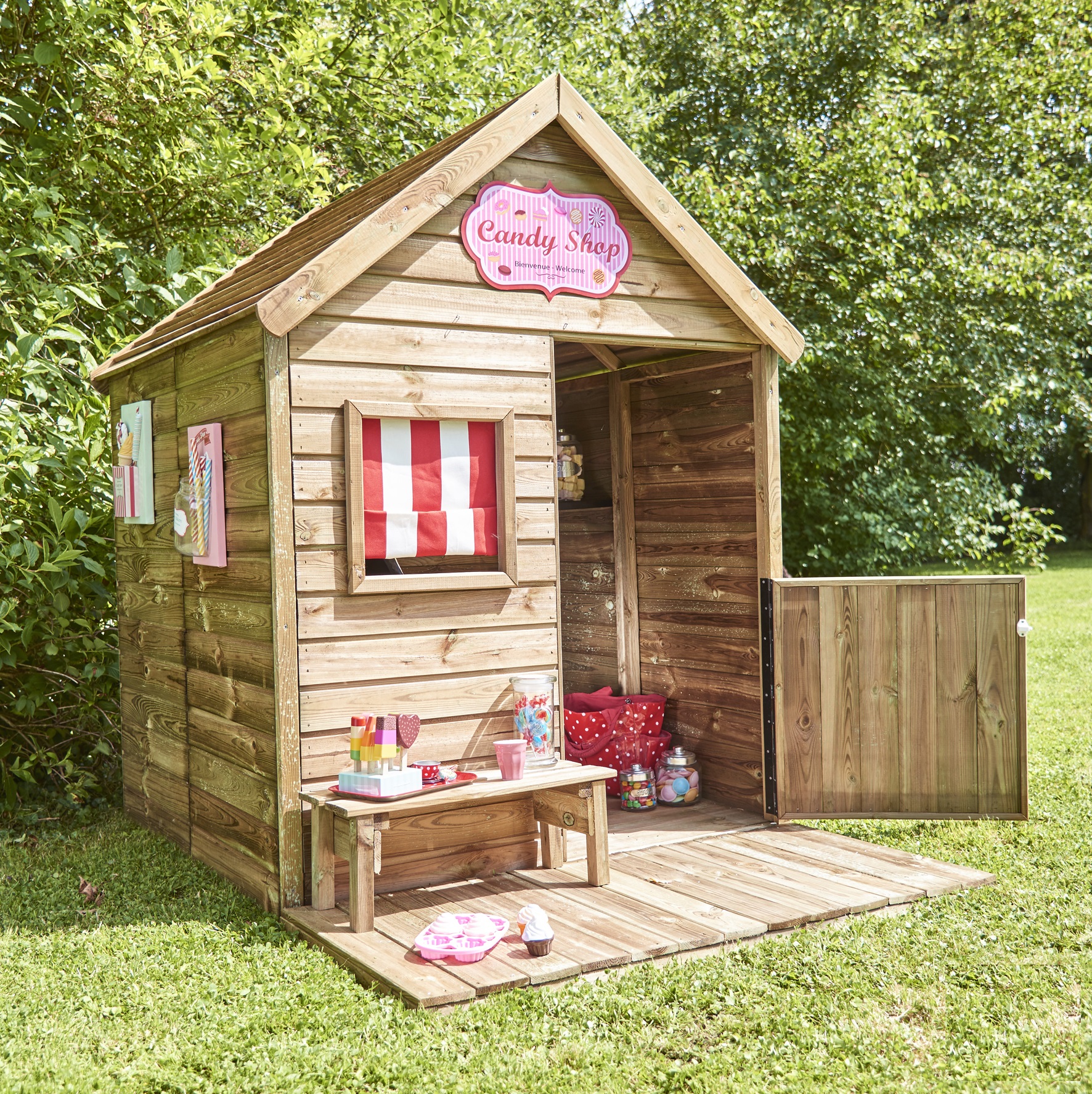 Soulet Cabane de jardin enfant en bois HEIDI pas cher 