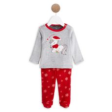 Pyjama 2 Pieces Noel Bebe Garcon Pas Cher A Prix Auchan