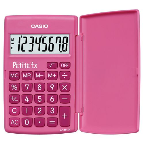 Calculatrice arithmétique de poche Petite Fx rose