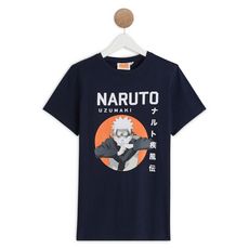 NARUTO T-shirt manches courtes collection ado garçon (Bleu marine)