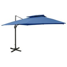 Parasol deporte a double toit 300x300 cm Bleu azure