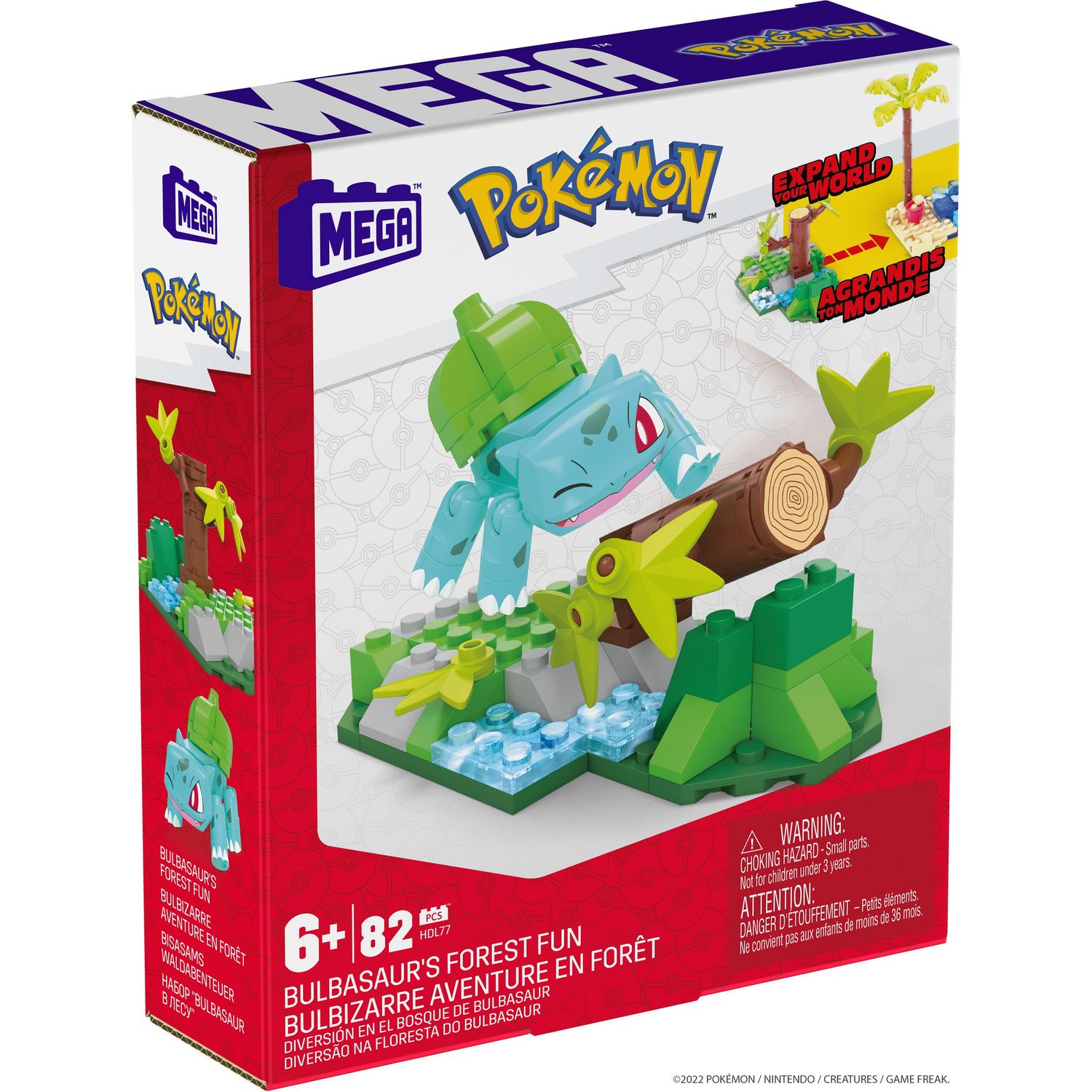 Pokémon - Pack Environnement Pokémon - Forêt d'été avec Bulbizarre