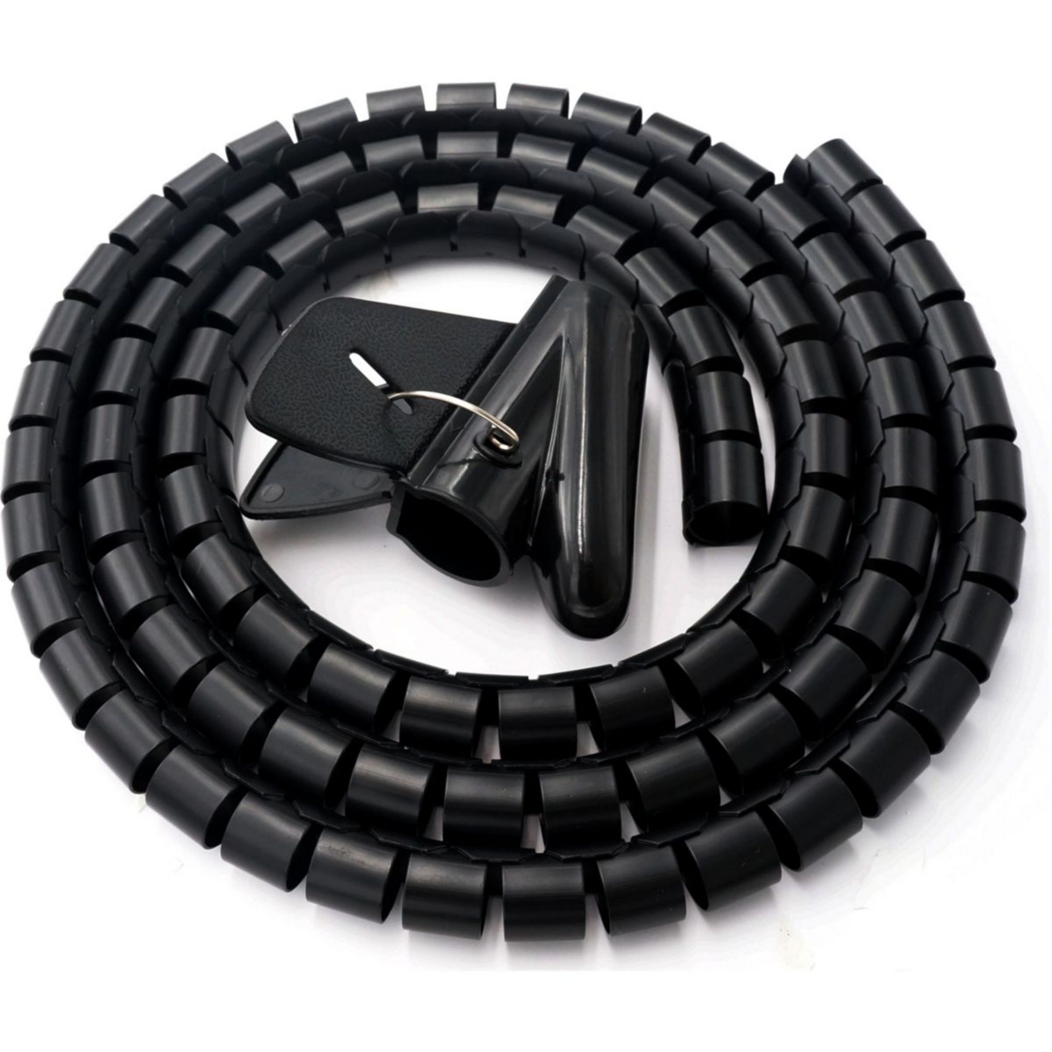 Gaine spirale range-câble Noir - 2,5 m - Diamètre de 25 mm