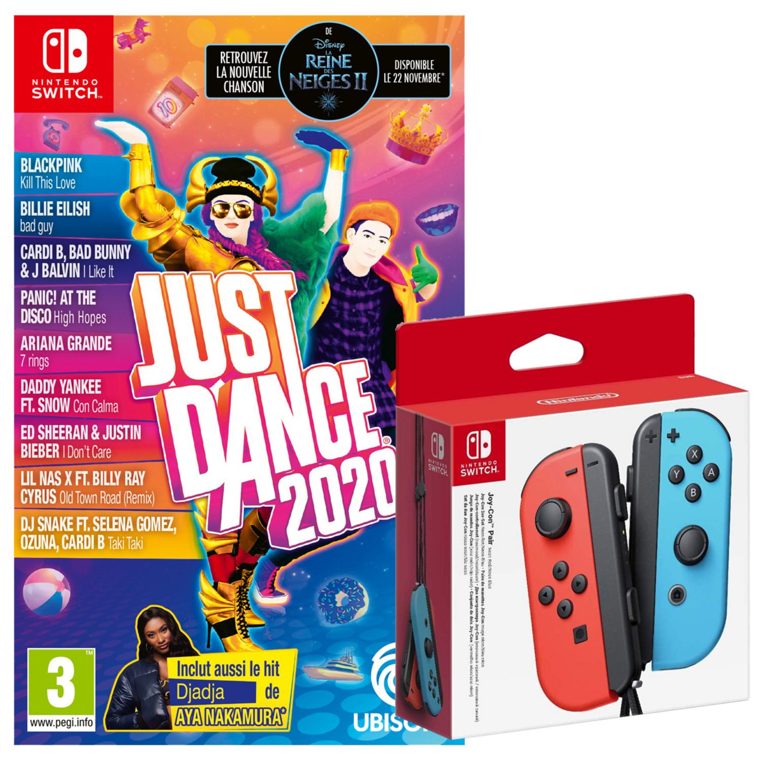 Promo Switch / disney la paire de joycon + le jeu illusion island chez  Auchan