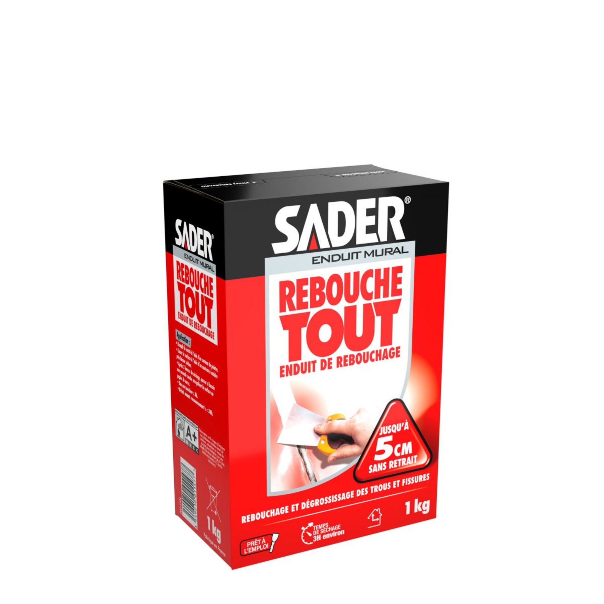 Enduit Rebouchage rouge 1 Kg