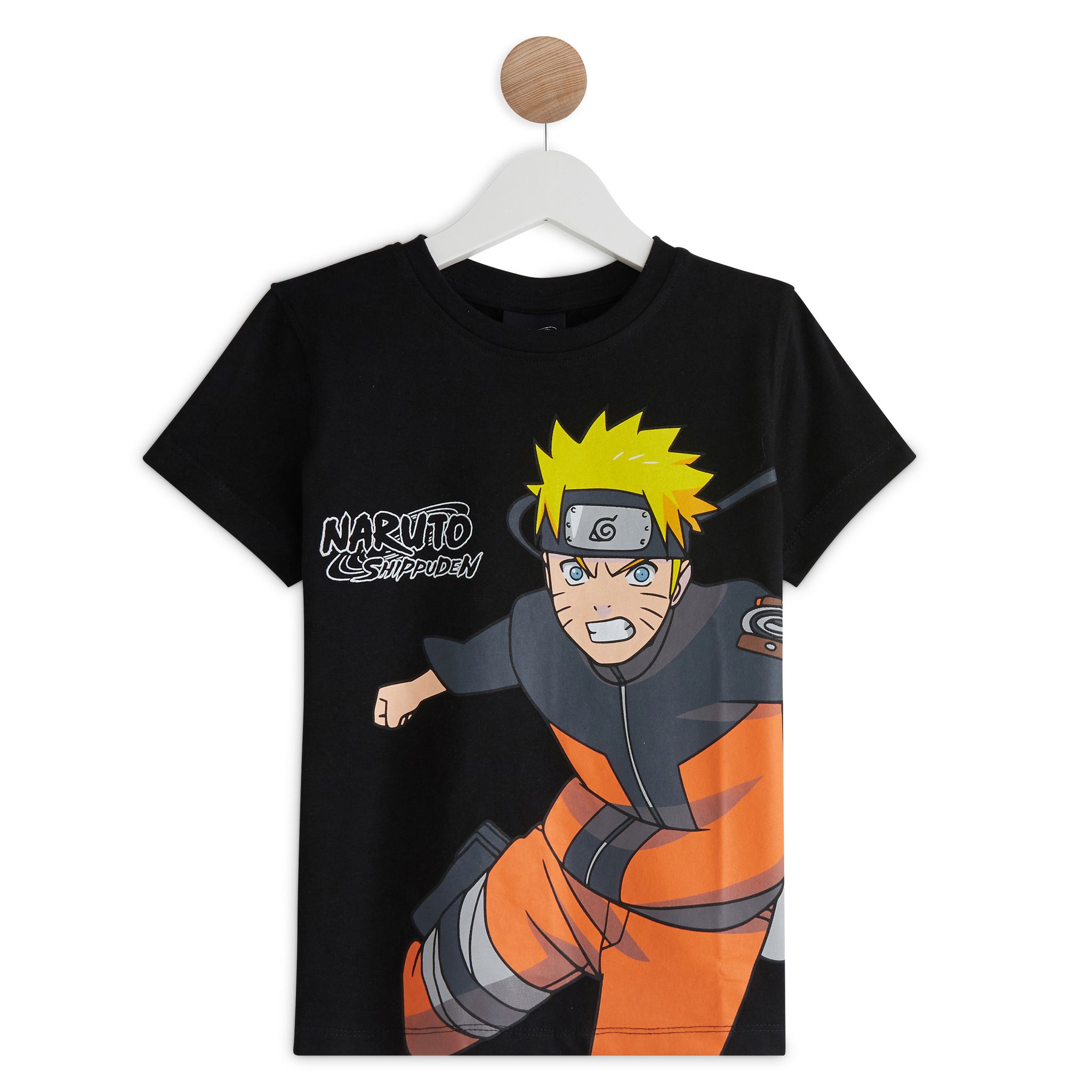 T-shirt manches courtes Naruto blanc garçon