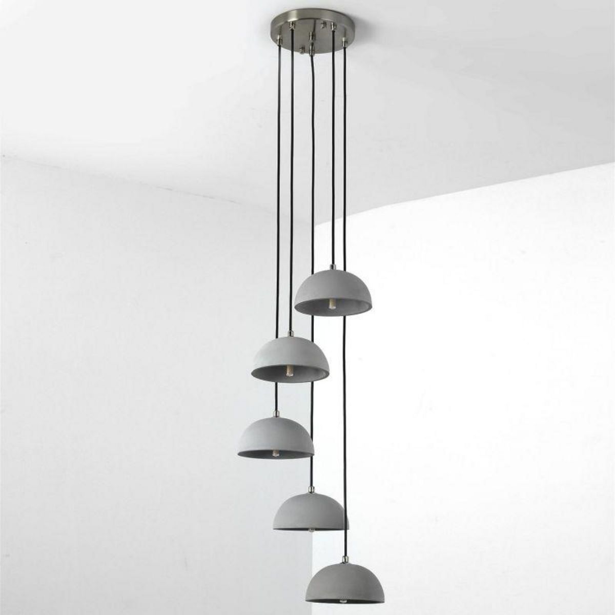 Paris Prix Suspension Design Béton  Toma  128cm Gris