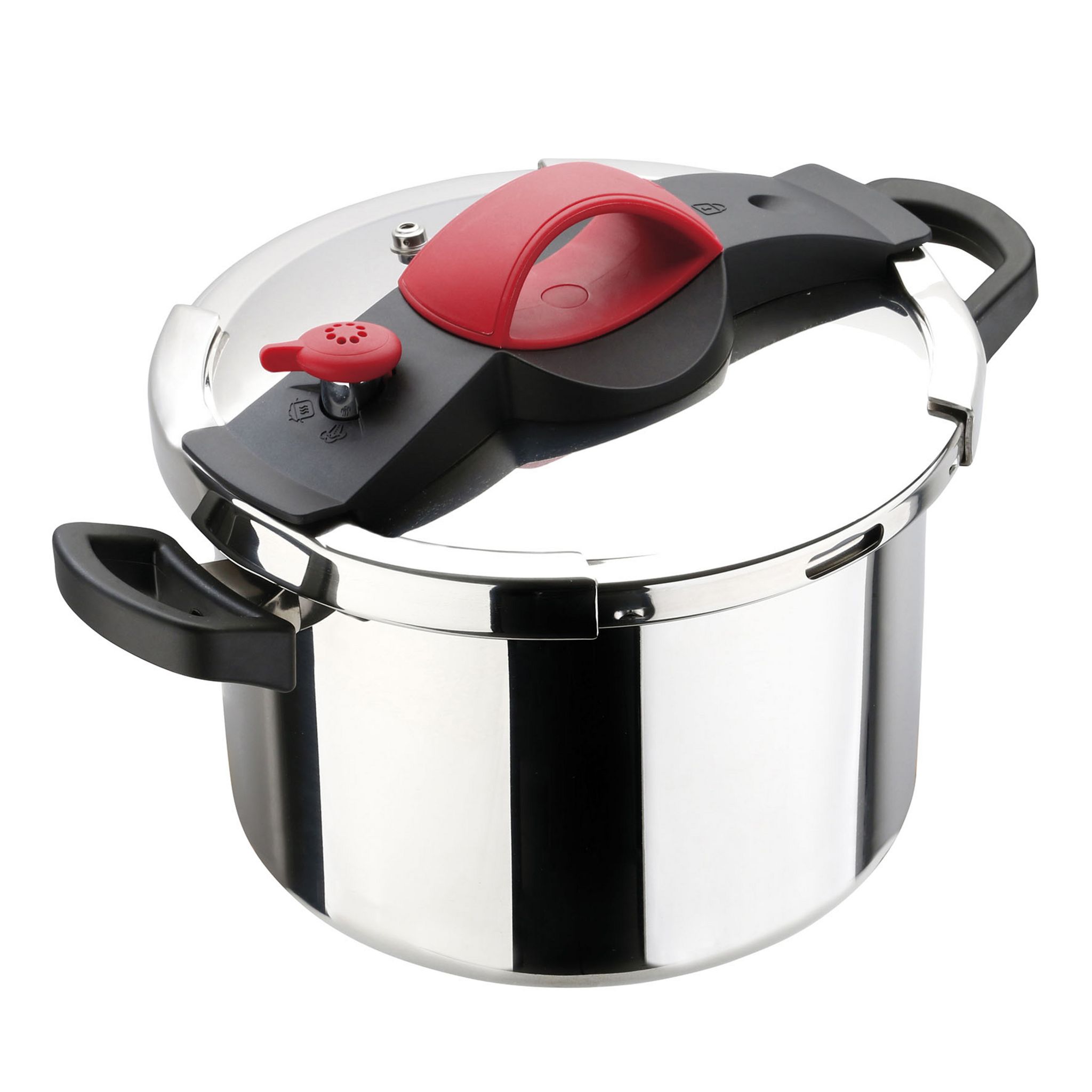 SITRAM Autocuiseur SITRAPRO 8L inox rouge induction pas cher 