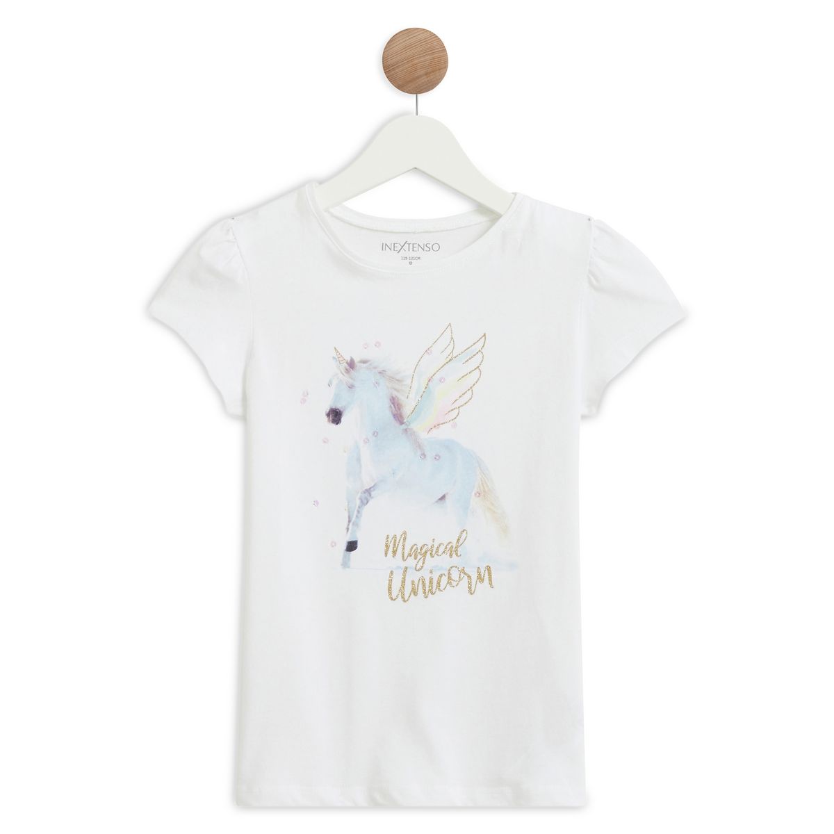IN EXTENSO T-shirt manches courtes licorne fille
