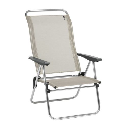 Chaise pliante plage et camping aluminium LOW seigle