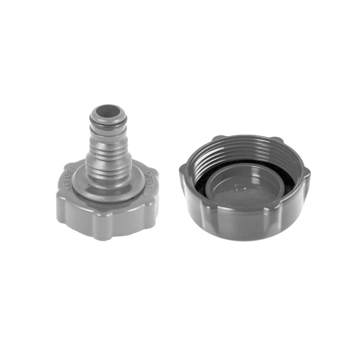 BESTWAY Bouchon valve de vidange + adaptateur pour piscines tubulaires Steel Pro et Steel Pro Max - Bestway