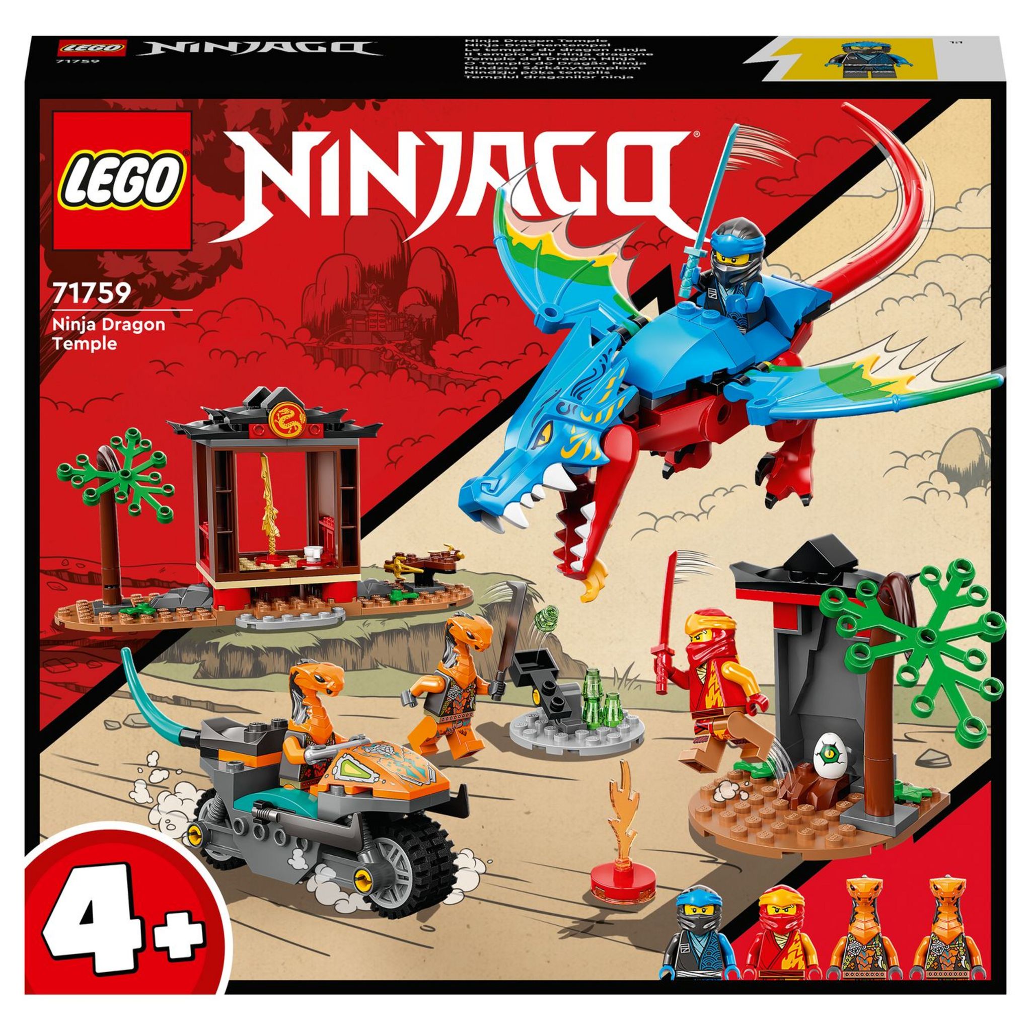 LEGO NINJAGO 71769 Le Bolide Dragon de Cole, Jouet de Voiture et Figurines  pour Enfants pas cher 