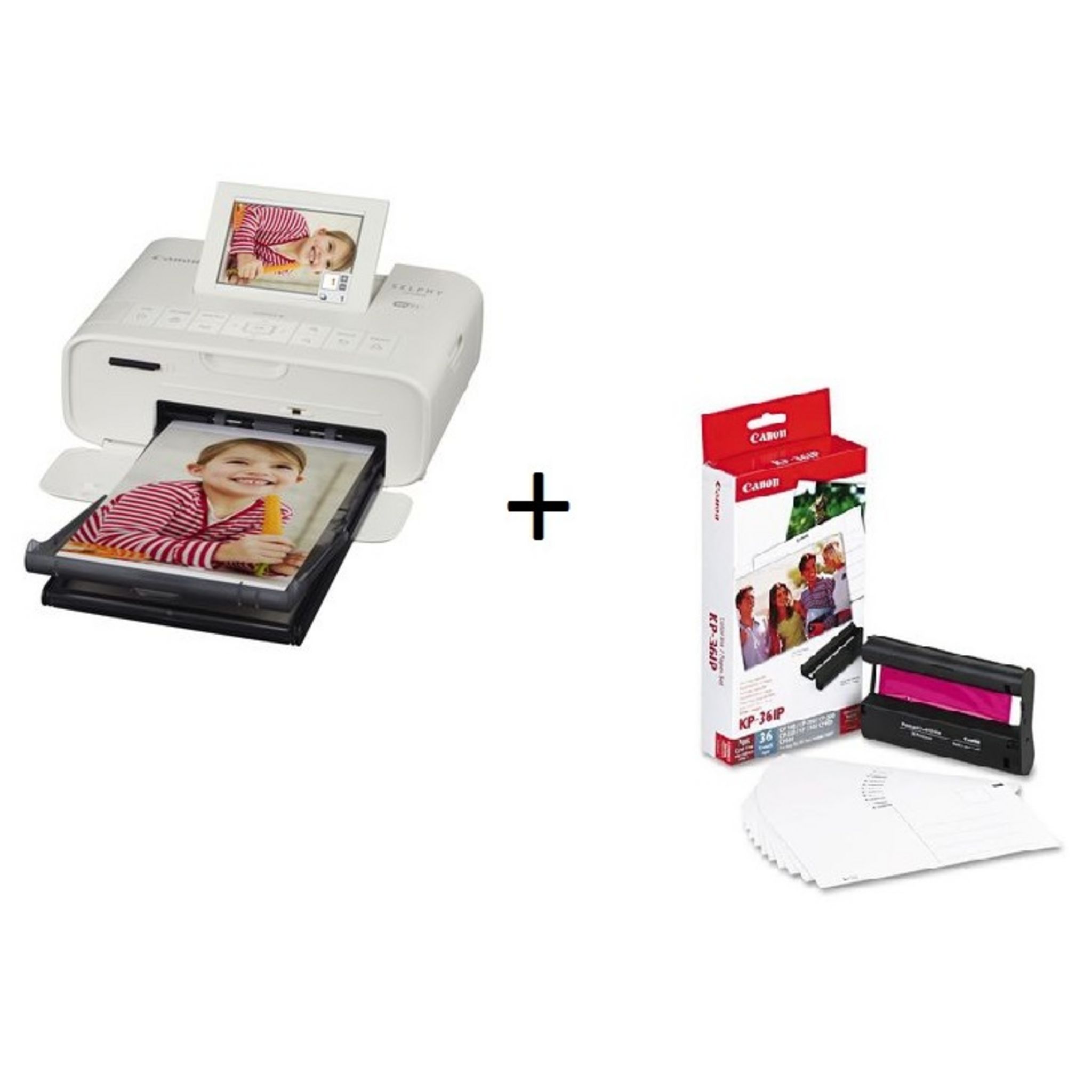 Imprimante Canon Selphy CP1300 avec jeu d'encre et de papier supplémentaire  