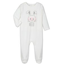 In Extenso Pyjama Velours Lapin Bebe Fille Pas Cher A Prix Auchan