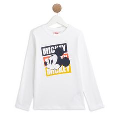 MICKEY T-shirt manches longues garçon (Blanc)
