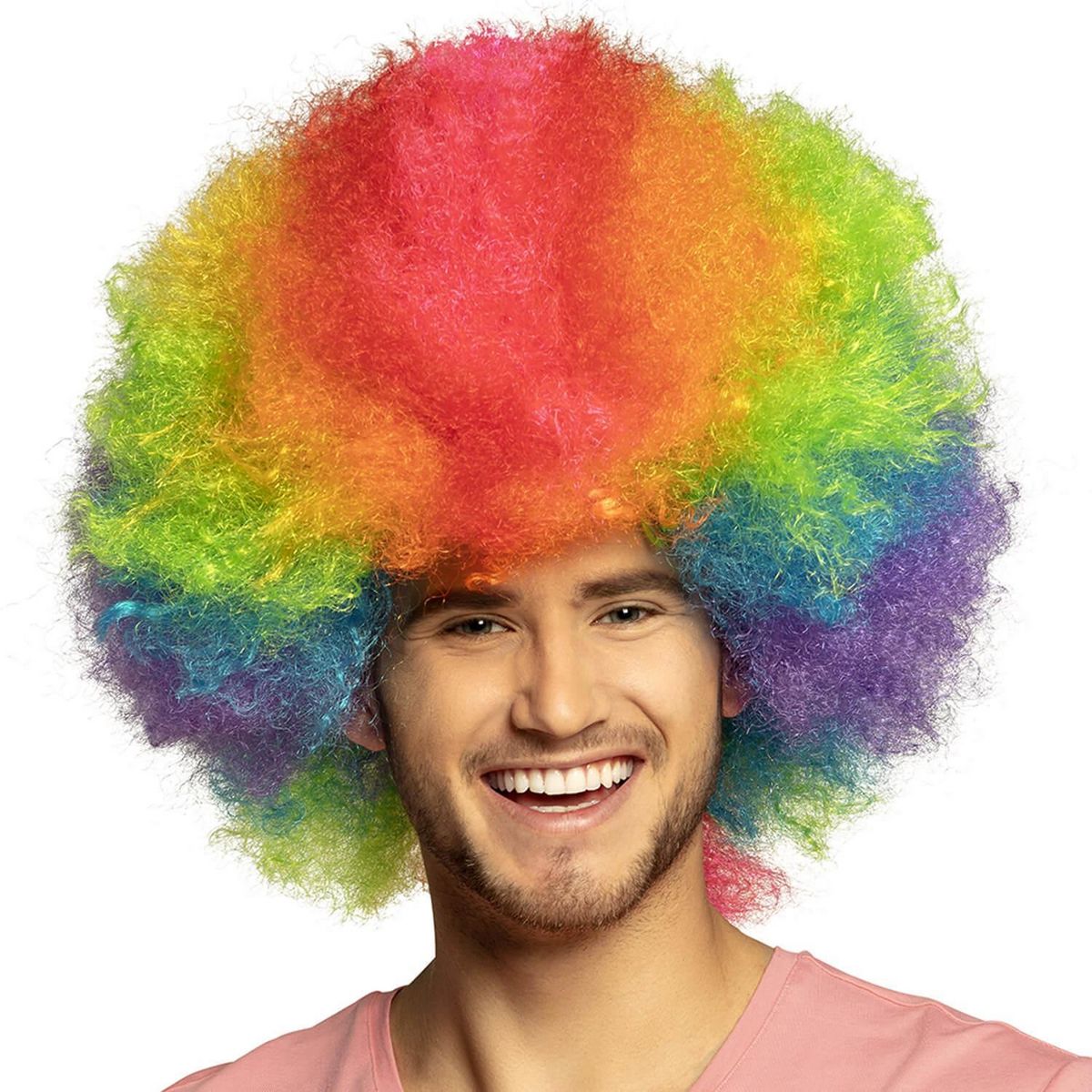 Boland Perruque de Clown Rainbow - Arc-en-ciel