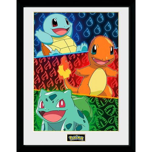 Pokémon - Poster Encadré Starters