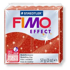Pâte Fimo Effect rouge métal 56g