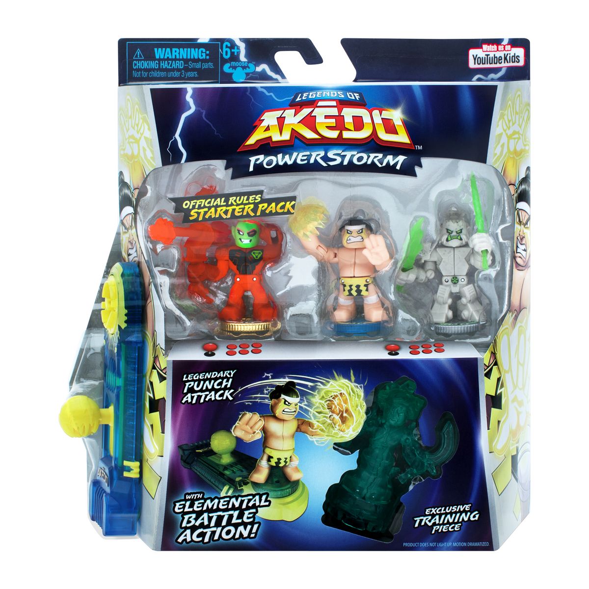 MOOSE TOYS Pack Entraînement Akedo PowerStorm Punch Attack pas cher ...