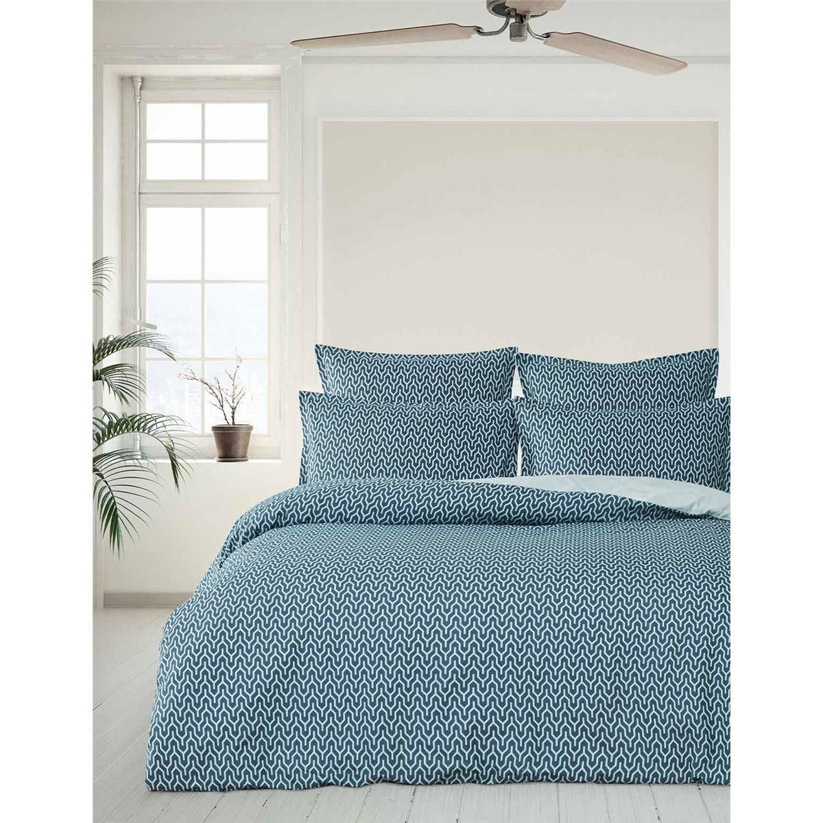 Sensei Maison Housse de couette en percale de coton LOKKEN