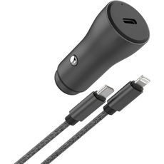 ADEQWAT Chargeur allume-cigare 30W USB-C + Cable lightning