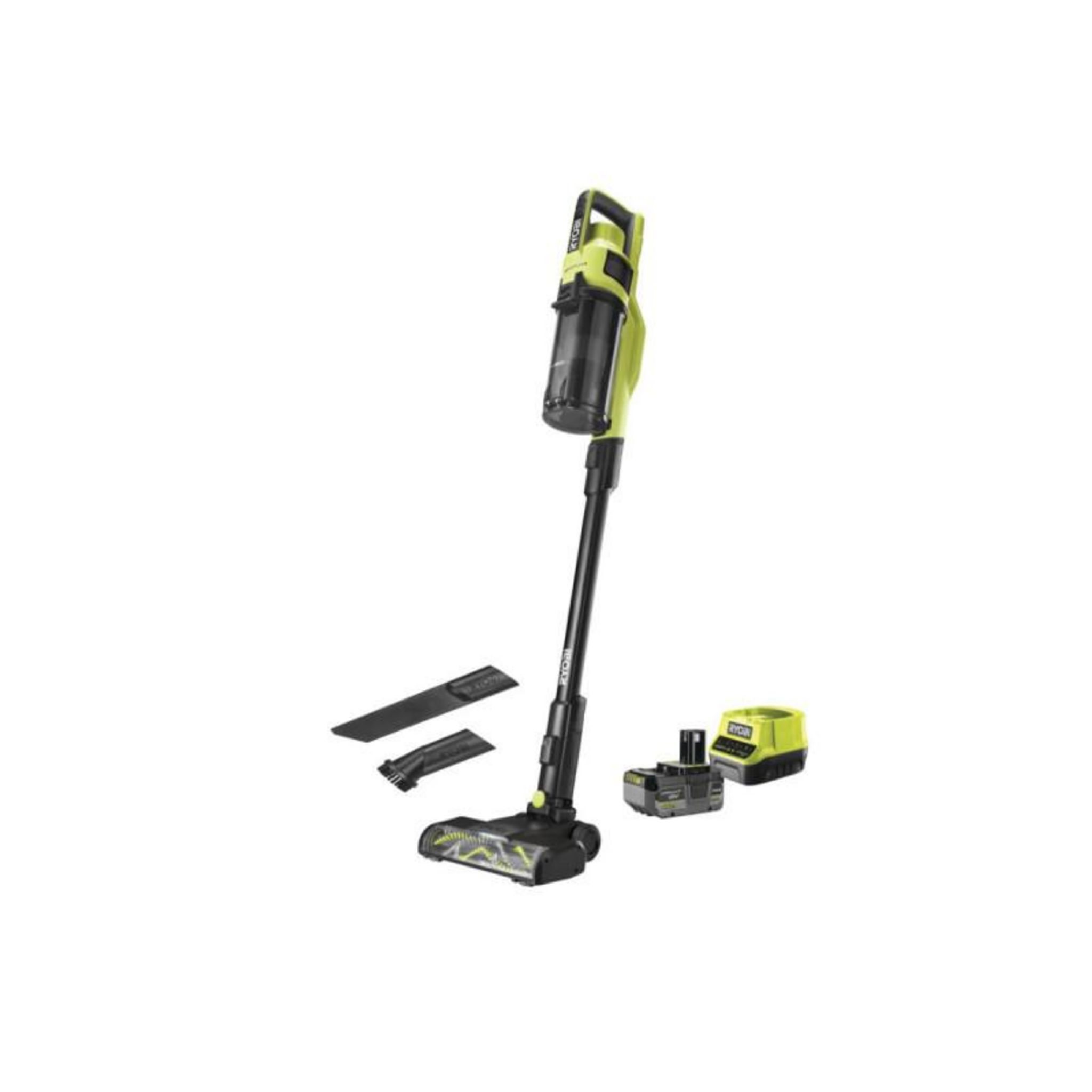 Ryobi Aspirateur balai RYOBI 18V OnePlus Brushless - 1 Batterie 4.0 Ah - 1  chargeur rapide - RSV18BL-1C40G pas cher 