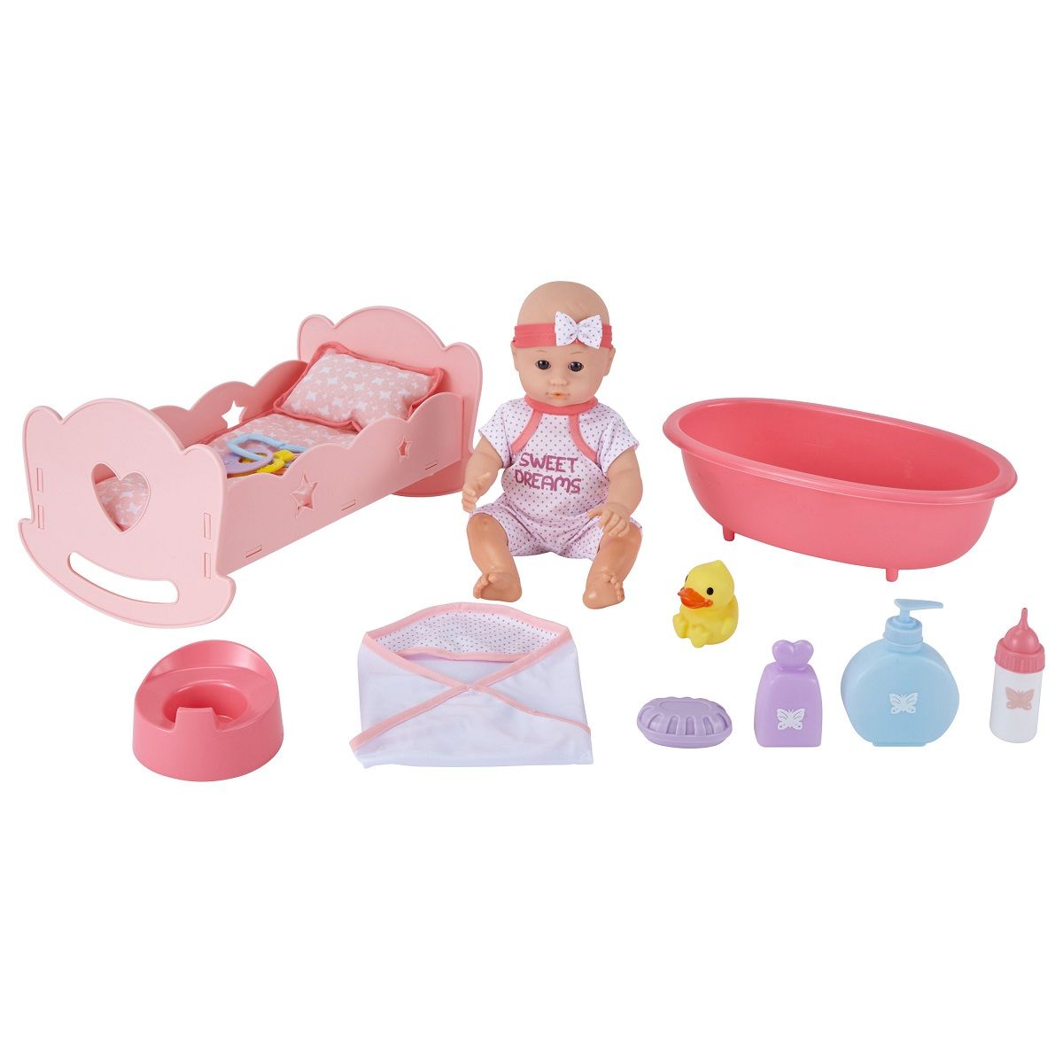 BN Set Baignoire Et Accessoires 220366 - Accessoires pour poupées, poupons  - Poupons, poupées & accessoires - Catégories 