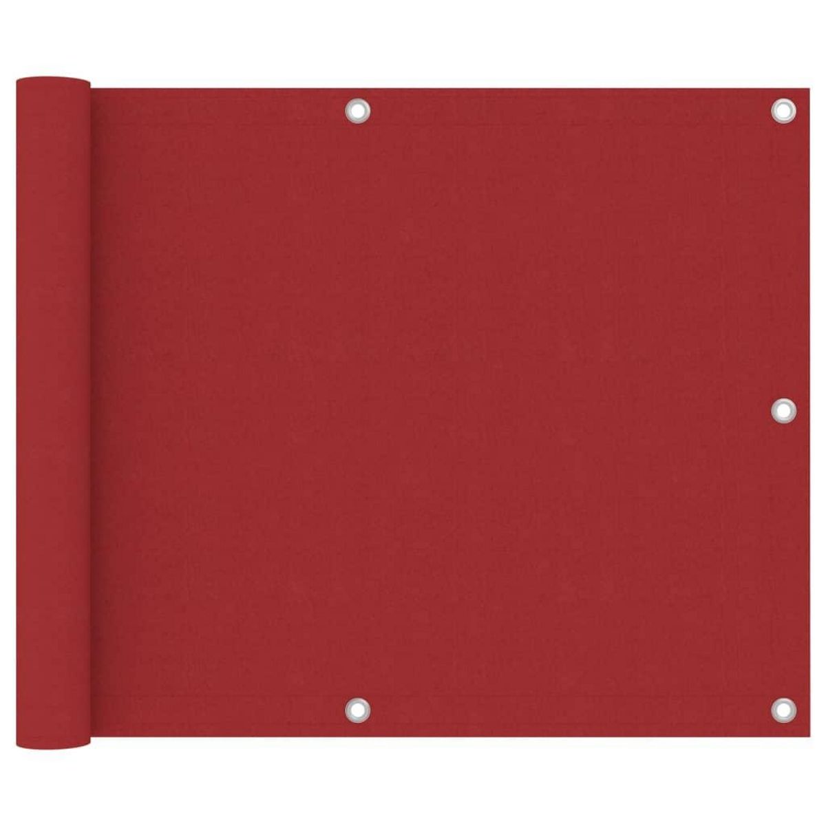 VIDAXL Ecran de balcon Rouge 75x600 cm Tissu Oxford