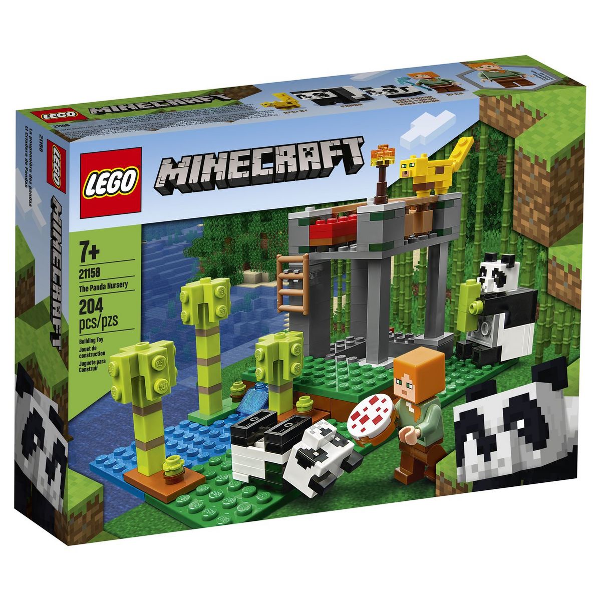 LEGO Minecraft 21245 Le Refuge Panda, Jouet de Maison, avec