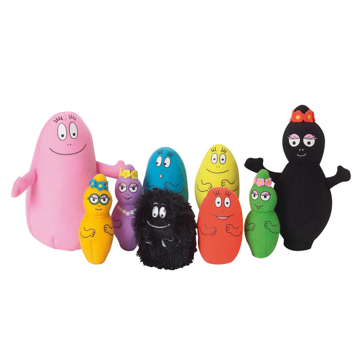 JEMINI Coffret 9 peluches : famille Barbapapa pas cher 