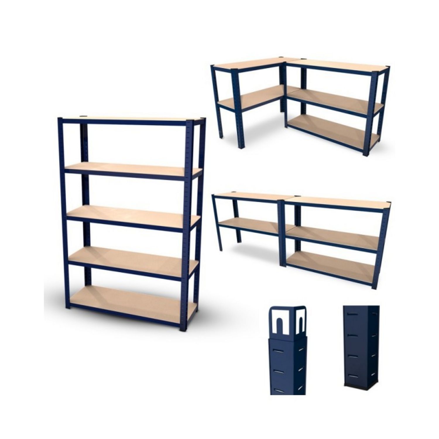 Etagère de rangement modulable et polyvalente pour atelier, 5