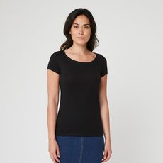 IN EXTENSO T-shirt manches courtes noir femme (Noir)
