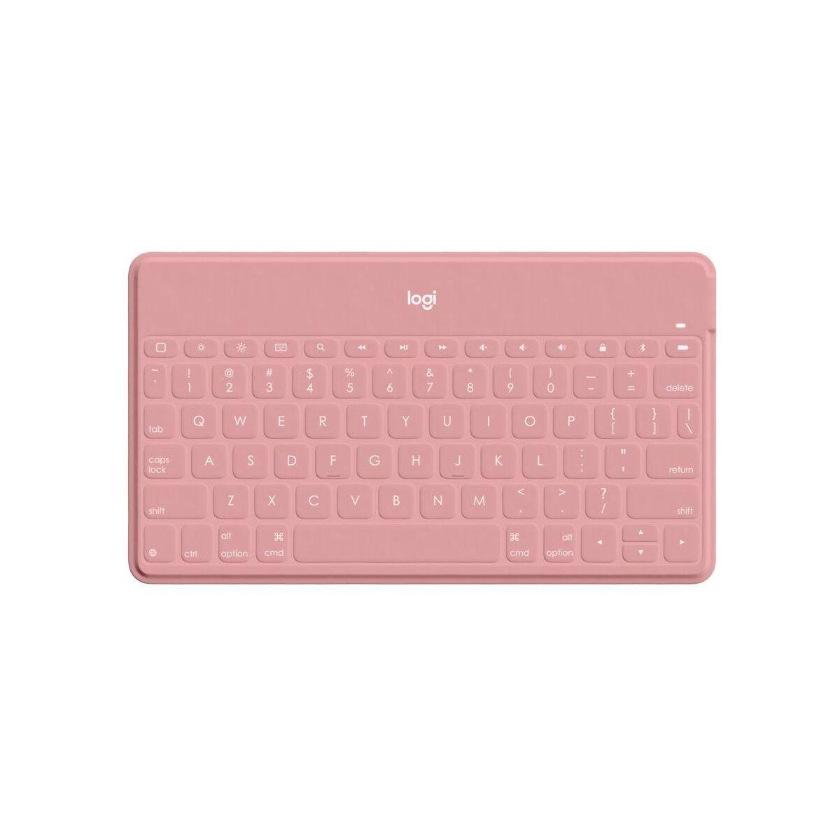 Clavier sans fil keys-to-go - rose Logitech