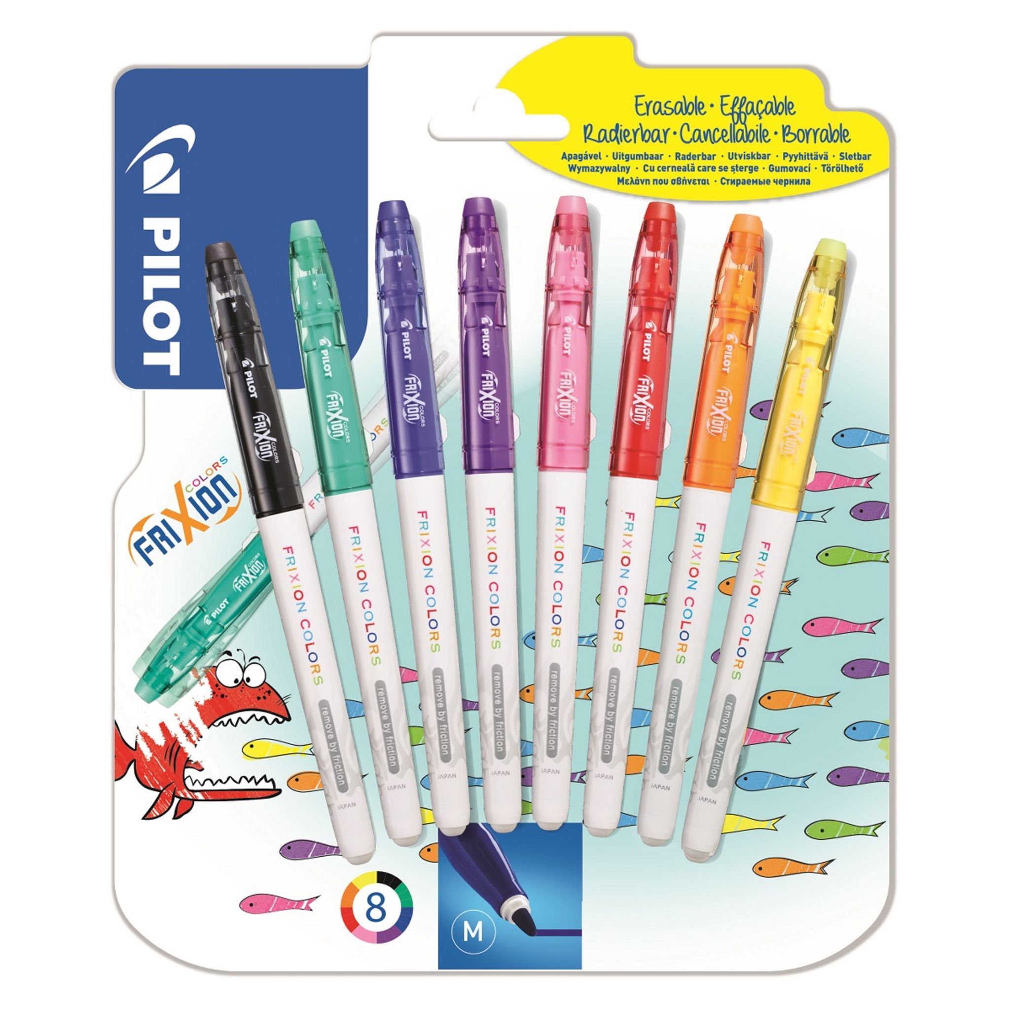 Pilot Frixion Colors Lot de 12 Feutres Effaçables (3 ans et +)