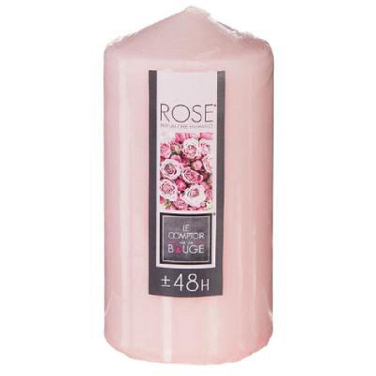  Bougie Parfumée  Ronde  14cm Rose