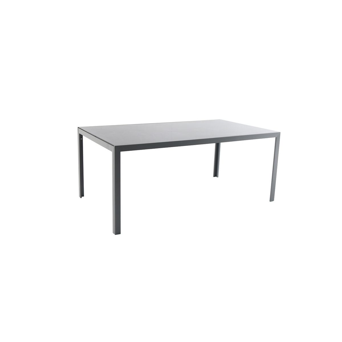 GARDENSTAR Table de jardin 180x100cm aluminium gris anthracite LIMA