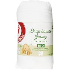 Auchan Baby Drap Housse Jersey 100 Bio 60 X 1 Cm Pas Cher A Prix Auchan